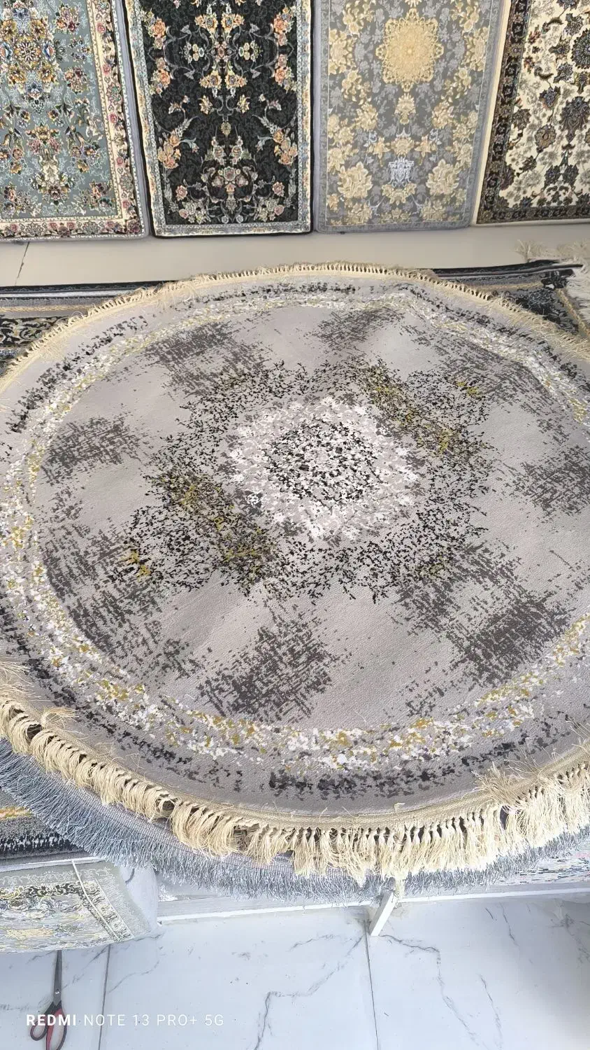 فرش گرد ۱نیم در انیم|فرش|کرمانشاه, |دیوار