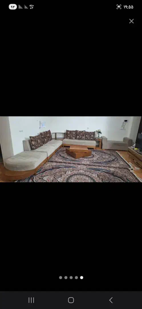 مبمان ۷ نفره با یک عدد پاف و میز بار شیک|مبلمان خانگی و میز عسلی|کرج, کوی زنبق|دیوار