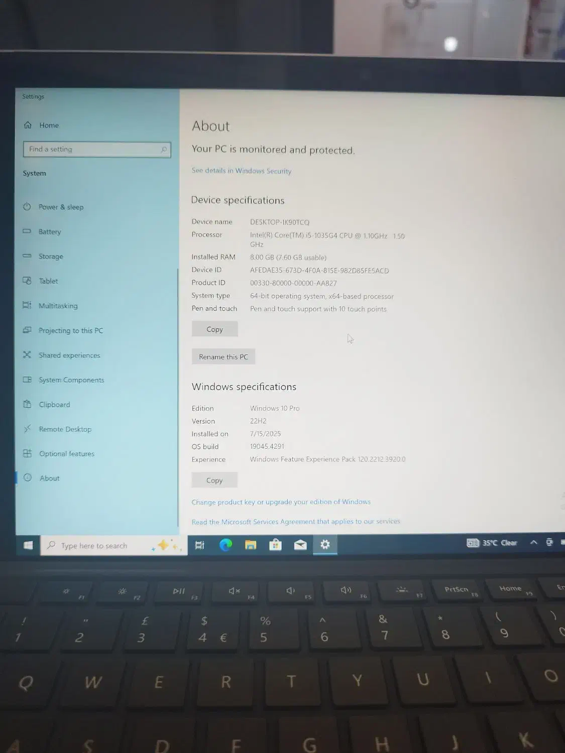 Microsoft surface pro7|رایانه همراه|اهواز, کوی طالقانی|دیوار