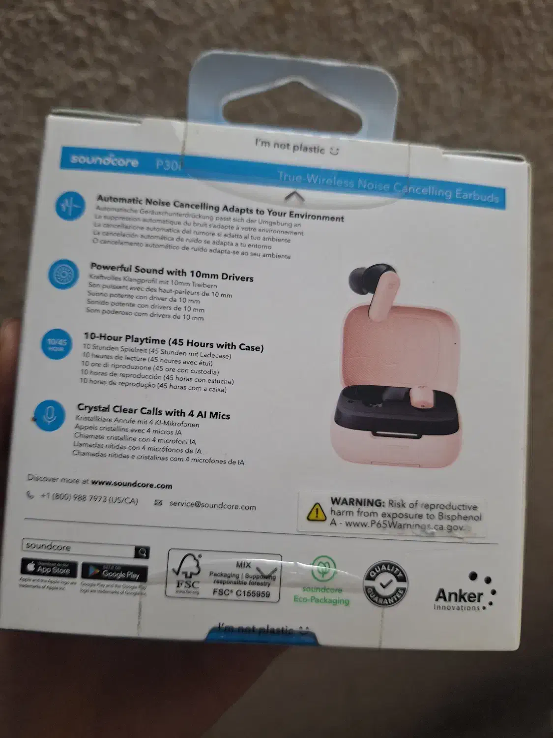 ایرپاد اصل آکبند برند معروف انکر|لوازم جانبی موبایل و تبلت|قم, دورشهر|دیوار