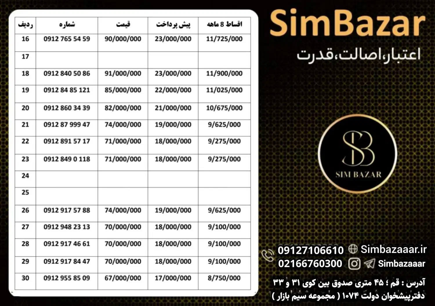 0912-052-9225|سیمکارت|ارومیه, |دیوار