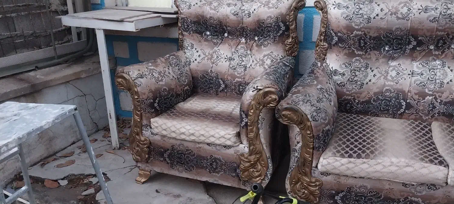 یک دست مبل ۷ نفره کارکرده|مبلمان خانگی و میز عسلی|سقز, |دیوار