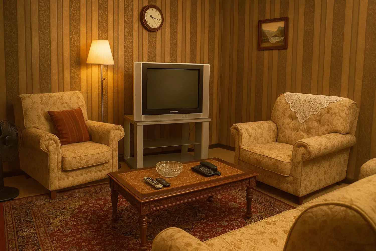 تلویزیون رنگی ۲۹ اینچ پاناسونیک همراه با میز|تلویزیون و پروژکتور|خمینی‌شهر, |دیوار