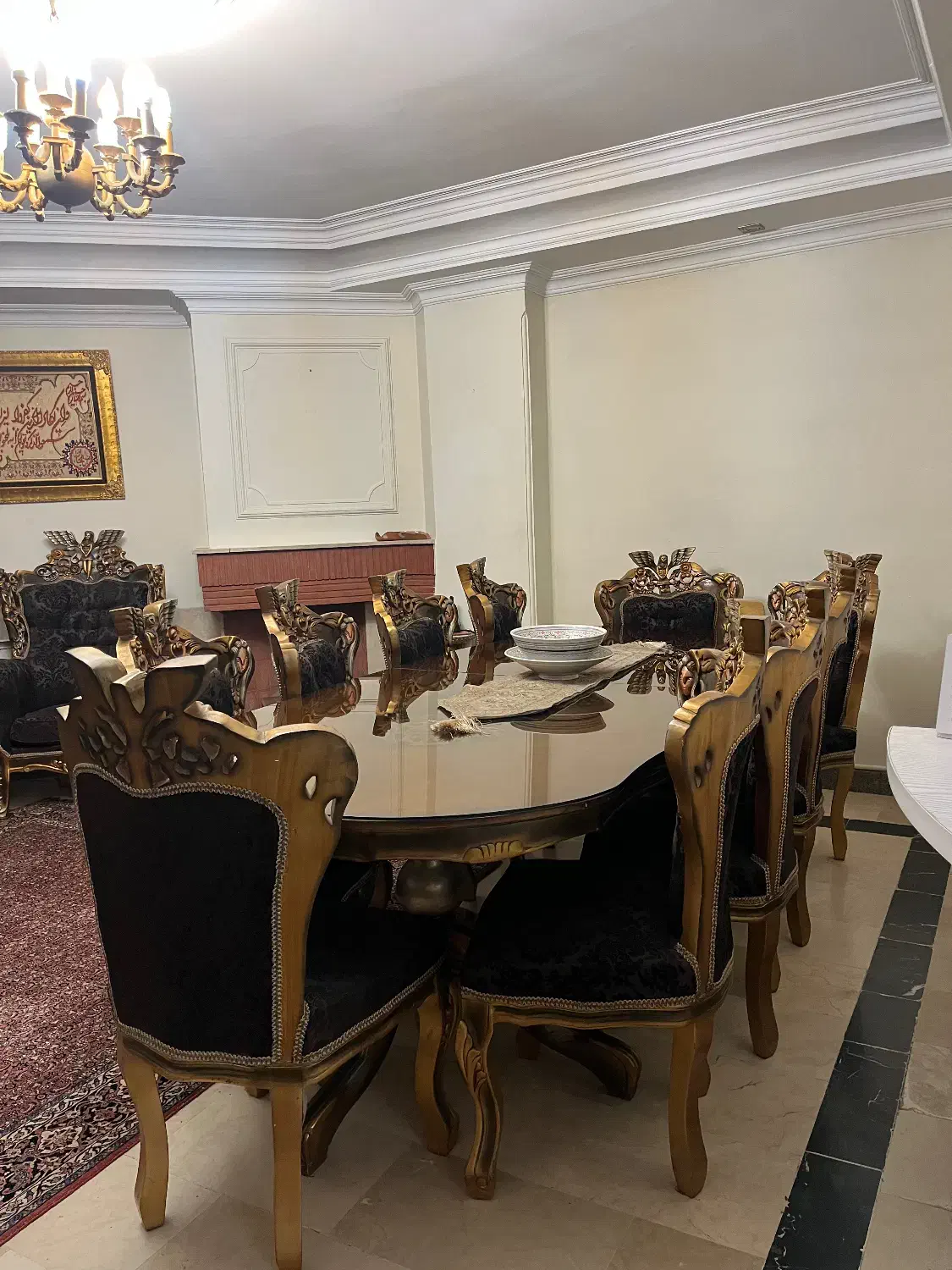 مبل سلطنتی|مبلمان خانگی و میز عسلی|تهران, سازمان برنامه جنوبی|دیوار