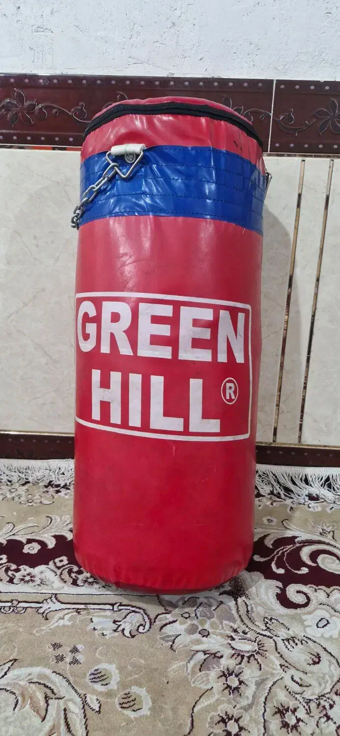 کیسه بوکس سایز ۷۰ مدل گرین هیل همراه با دستکش چرم|تجهیزات ورزشی|بهبهان, |دیوار