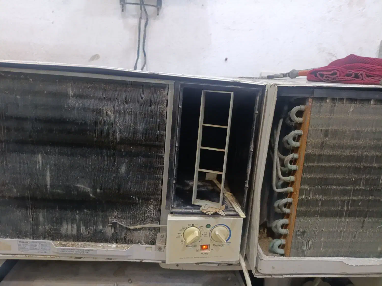 فرو ش دو عدد کولر سامسونگ 18و24 موتور بزرگ و کوچک|کولر گازی و فنکوئل|قشم, |دیوار