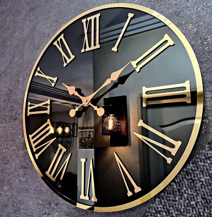 ساعت دیواری آینه ای طرح مدرن کد۲۰۰|ساعت دیواری و تزئینی|تبریز, |دیوار