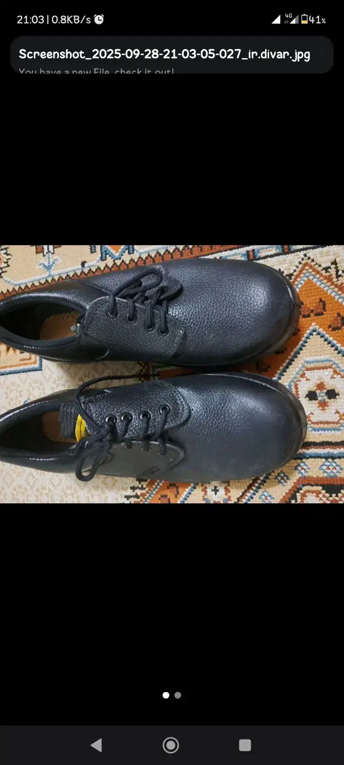 کفش ایمنی کار ، ضد ضربه|کیف، کفش، کمربند|بیرجند, |دیوار