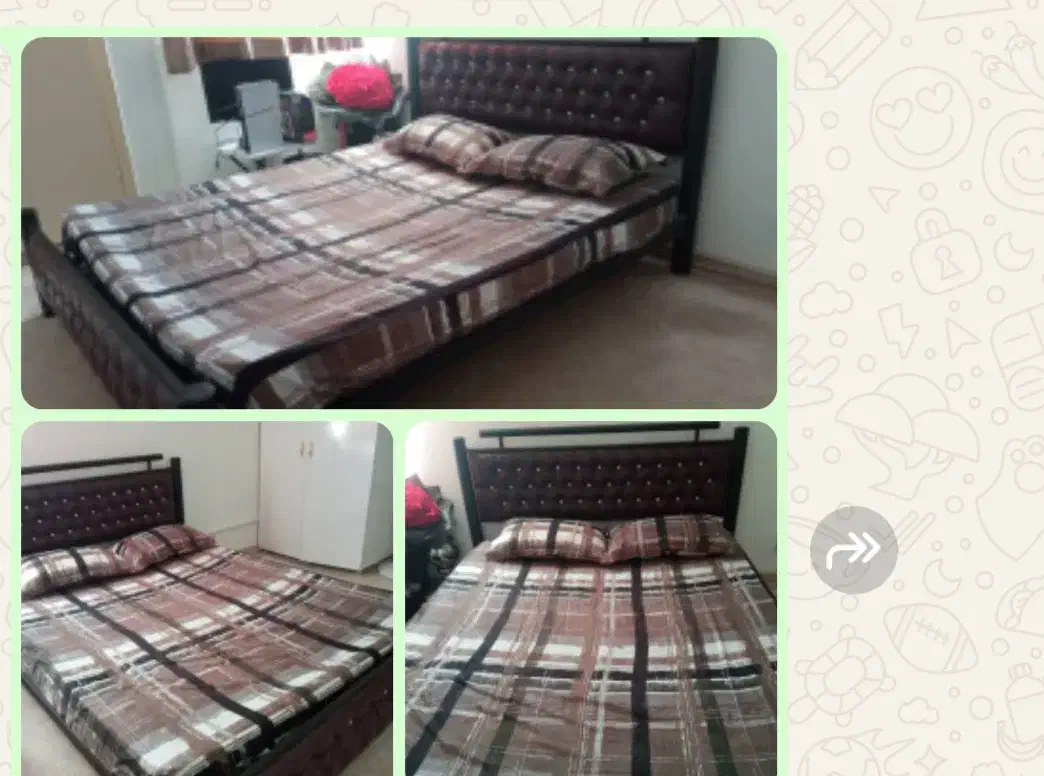 تخت دونفره همراه با تشک|تخت و سرویس خواب|شیراز, گلدشت معالی‌آباد|دیوار