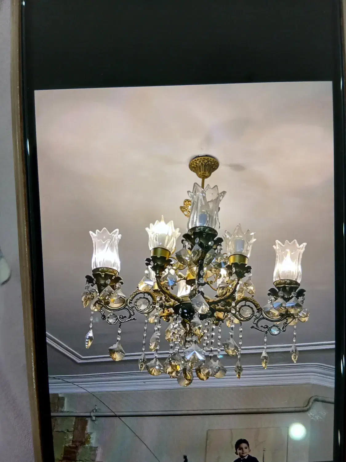 لوستر ۲ عدد|لوستر و چراغ آویز|قائم‌شهر, |دیوار