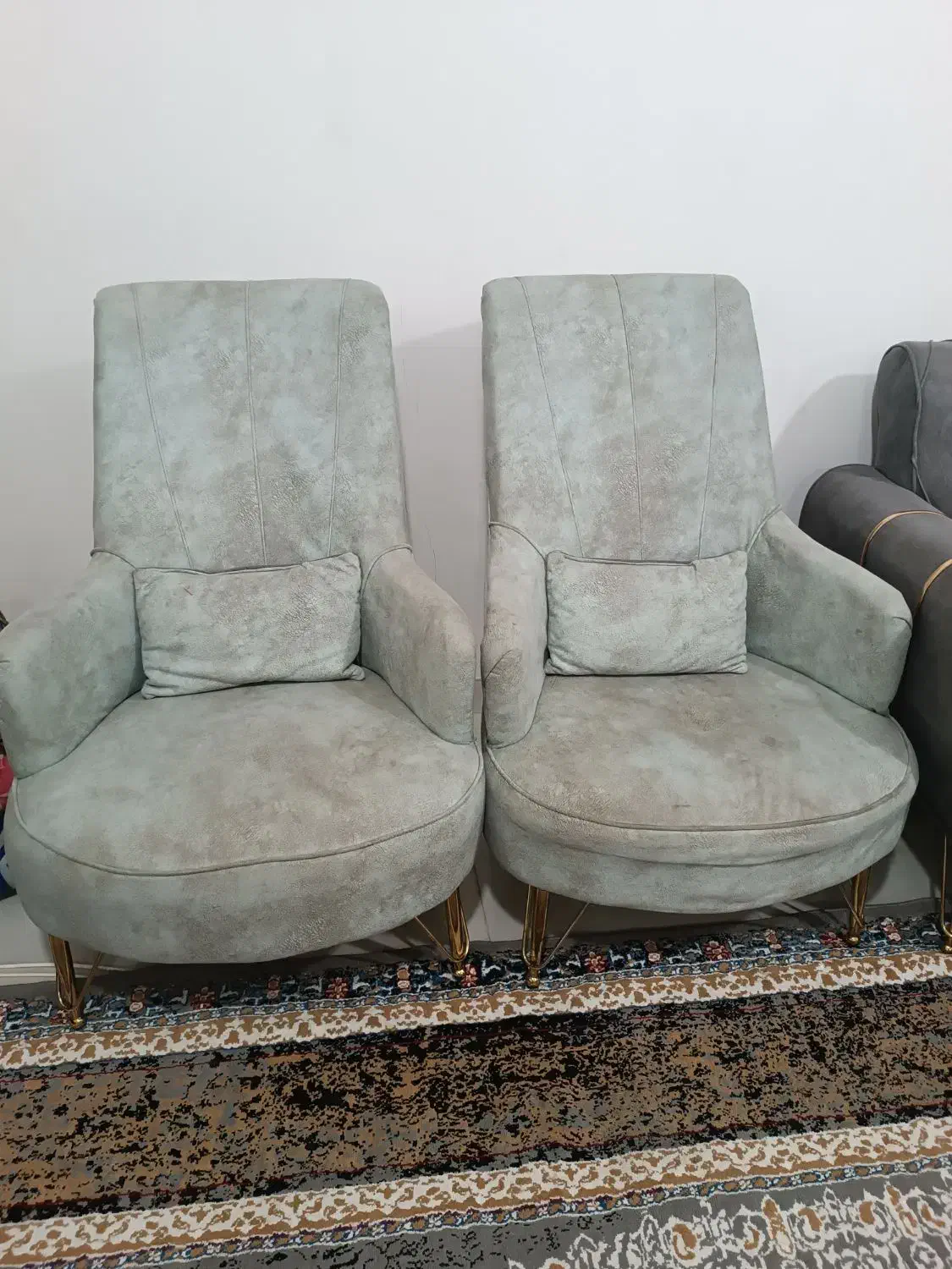 فروش مبل 9نفره ب همراه میز عسلی|مبلمان خانگی و میز عسلی|قائمشهر, |دیوار