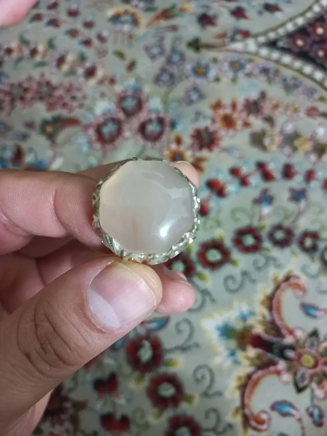 انگشتر عقیق نباتی یمنی|جواهرات|قم, زاویه|دیوار