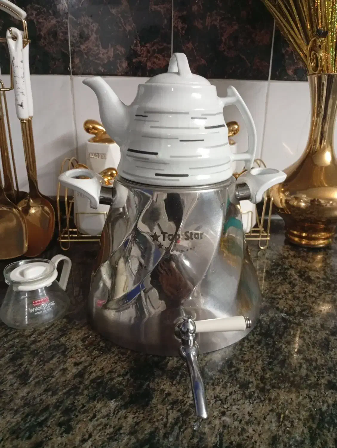 ست کتری قوری|قوری، کتری، قهوه‌ساز دستی|قم, زنبیل آباد|دیوار