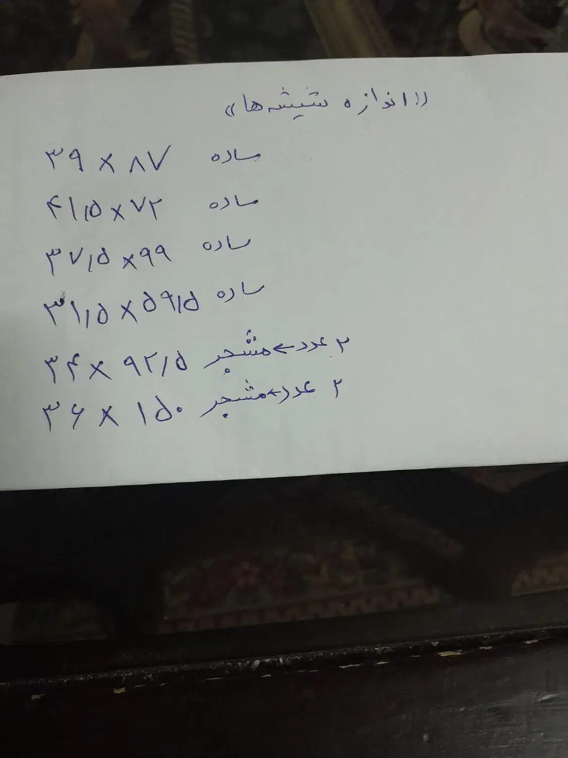 فروش تعدادی شیشه کارکرده|مصالح و تجهیزات ساختمان|آباده, |دیوار