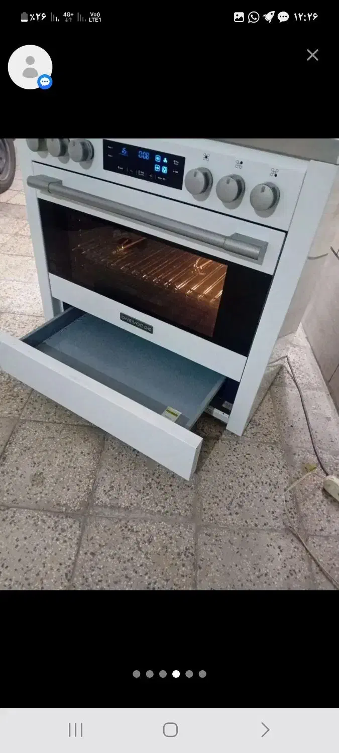 اجاق گاز ۵شعله صفحه لمسی دوو|اجاق گاز و لوازم برقی پختوپز|اصفهان, جلالیه|دیوار