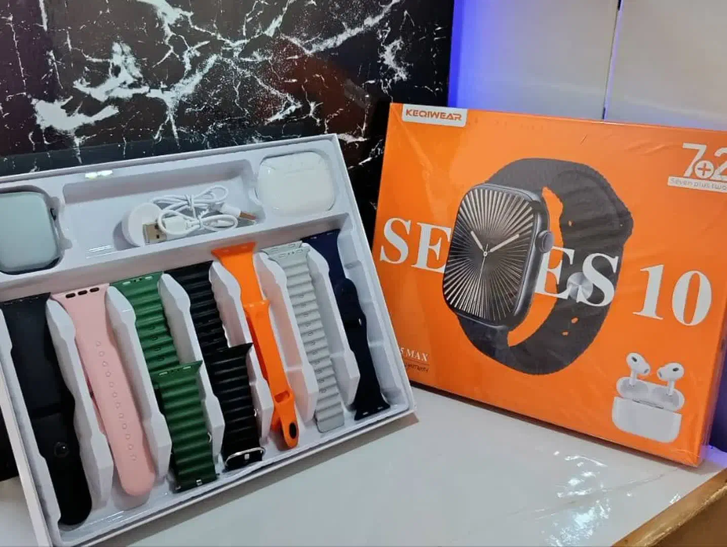 ساعت هوشمند KEQIWEAR Series 10  ایرپاد بی‌سیم|ساعت|اصفهان, دستگرده|دیوار