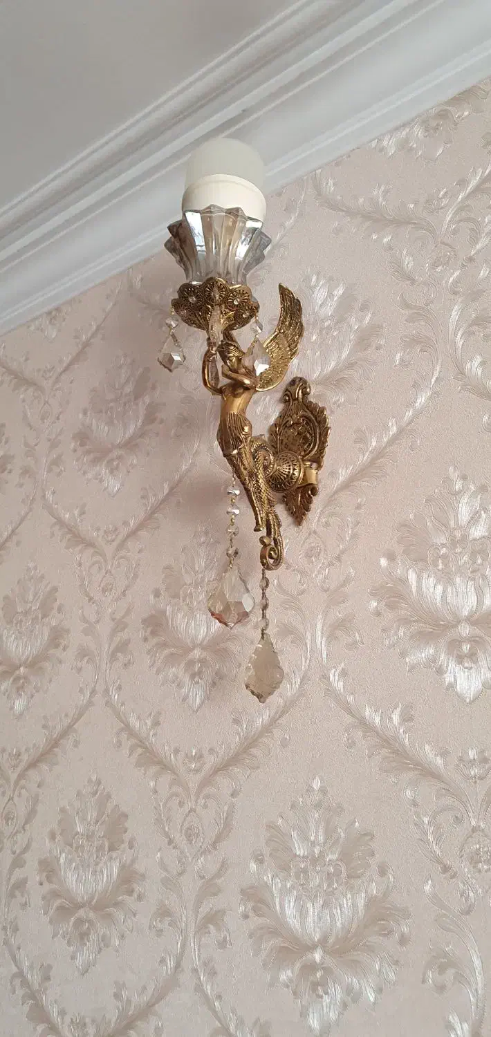لوستر طرح فرشته برنج اصل|لوستر و چراغ آویز|تهران, تهرانپارس غربی|دیوار