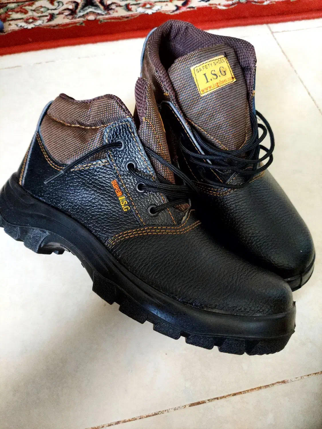 فروش کفش ایمنی سایز 43 با پنجه فولادی|کیف، کفش، کمربند|میانه, |دیوار