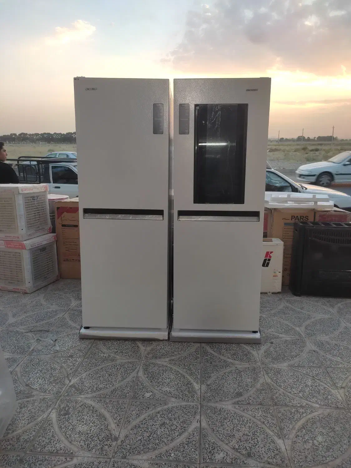 یخچال فریزر دوقلوی استیلون مدل هرمس|یخچال و فریزر|نسیمشهر, |دیوار