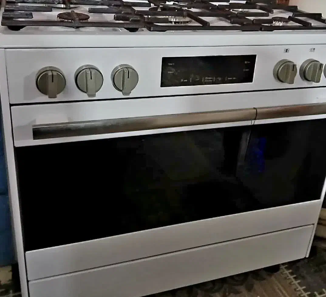 اجاق گاز کاملا نو ۵ شعله و فر اسنوا|اجاق گاز و لوازم برقی پخت‌وپز|مشهد, موسوی قوچانی|دیوار