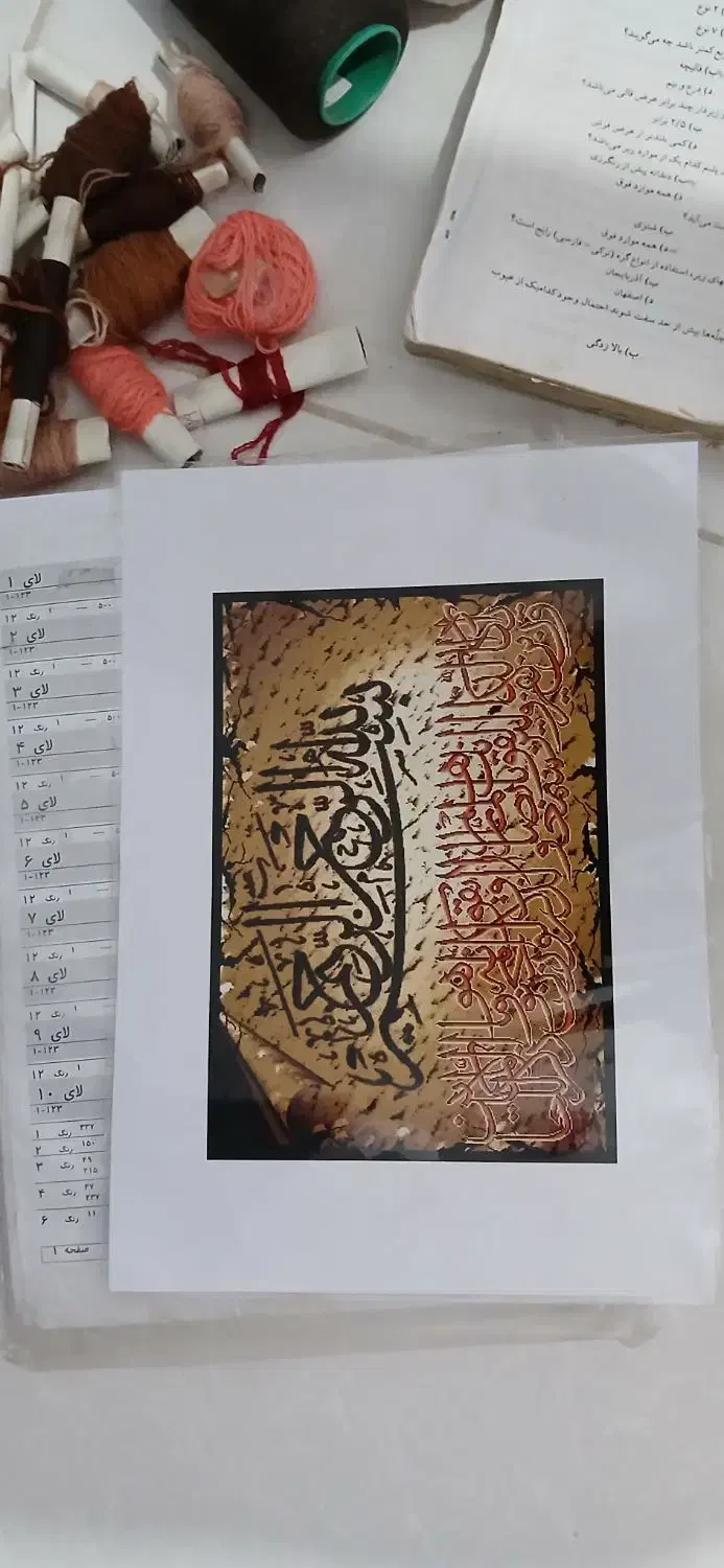 نخ و نقشه و ابزار قالیبافی|لوازم خیاطی و بافتنی|بروجرد, |دیوار