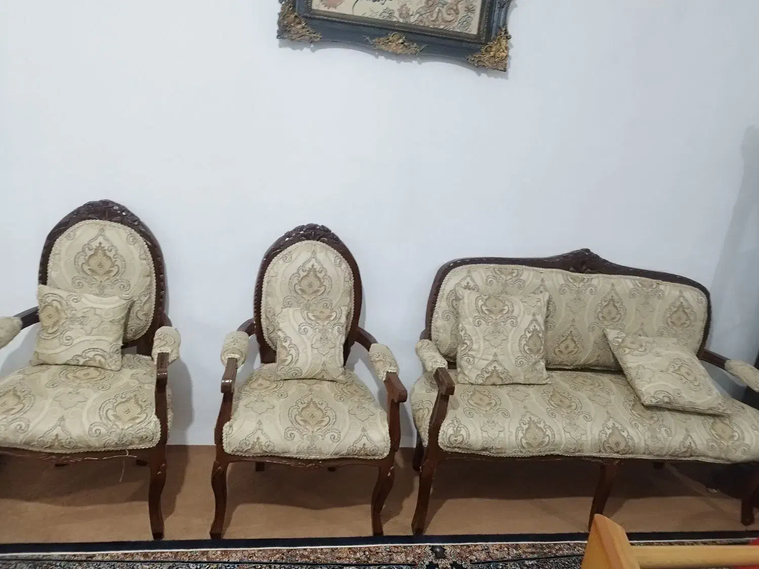 مبل هفت نفره،جلو مبلی،بوفه ،میزتلویزن|مبلمان خانگی و میز عسلی|ایذه, |دیوار