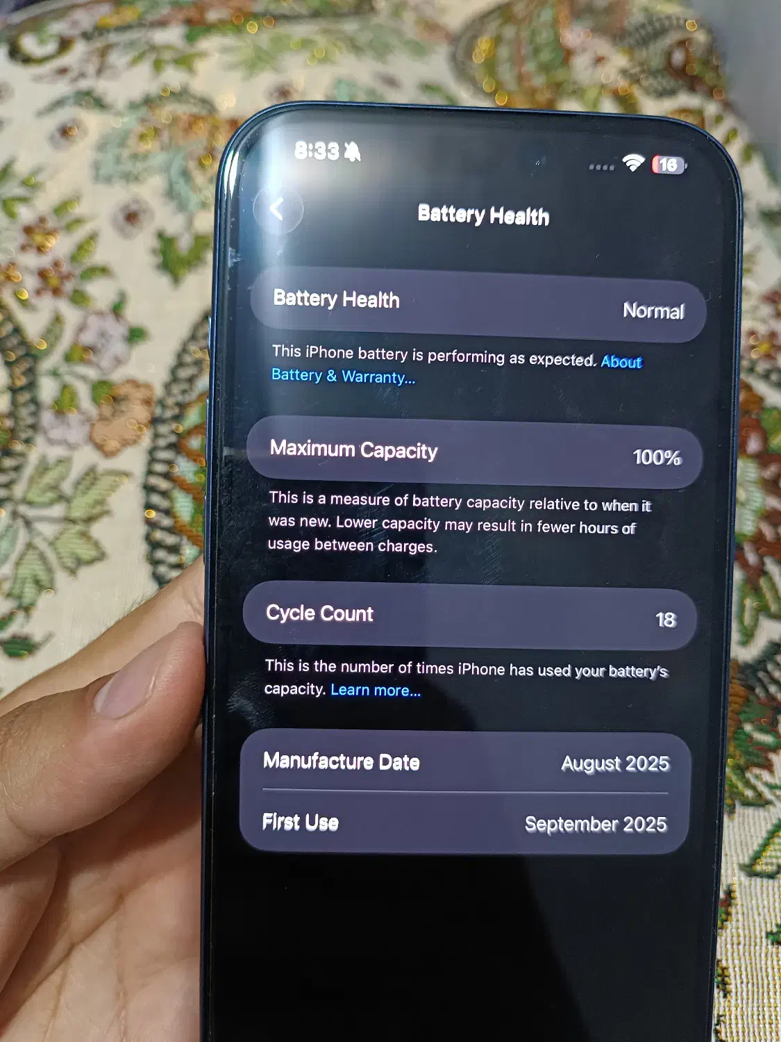 Iphone 17 pro max 256 zaa Blue|موبایل|کرمانشاه, |دیوار