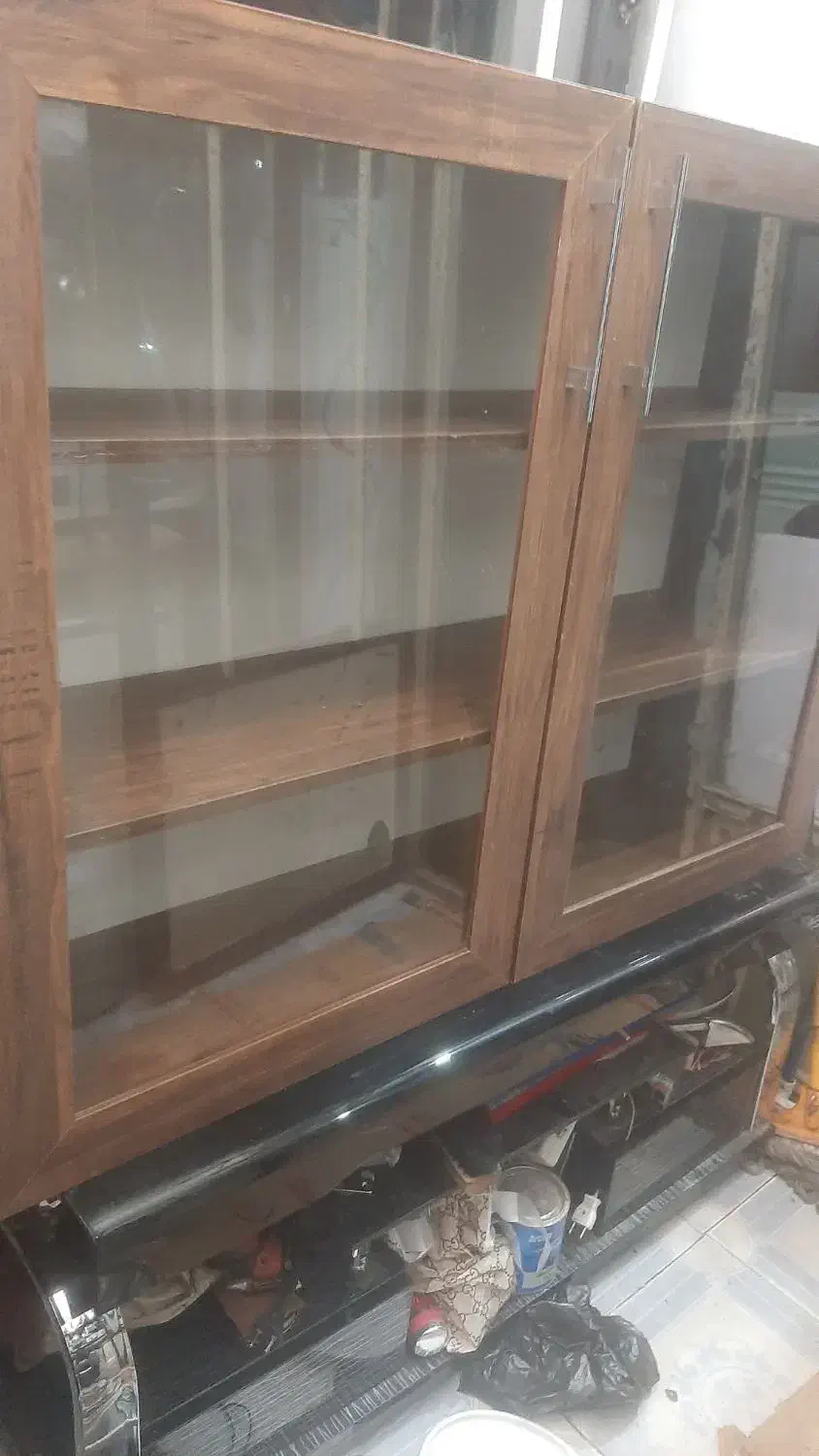 کمد ویترینی|کتابخانه، شلف، قفسههای دیواری|تبریز, |دیوار