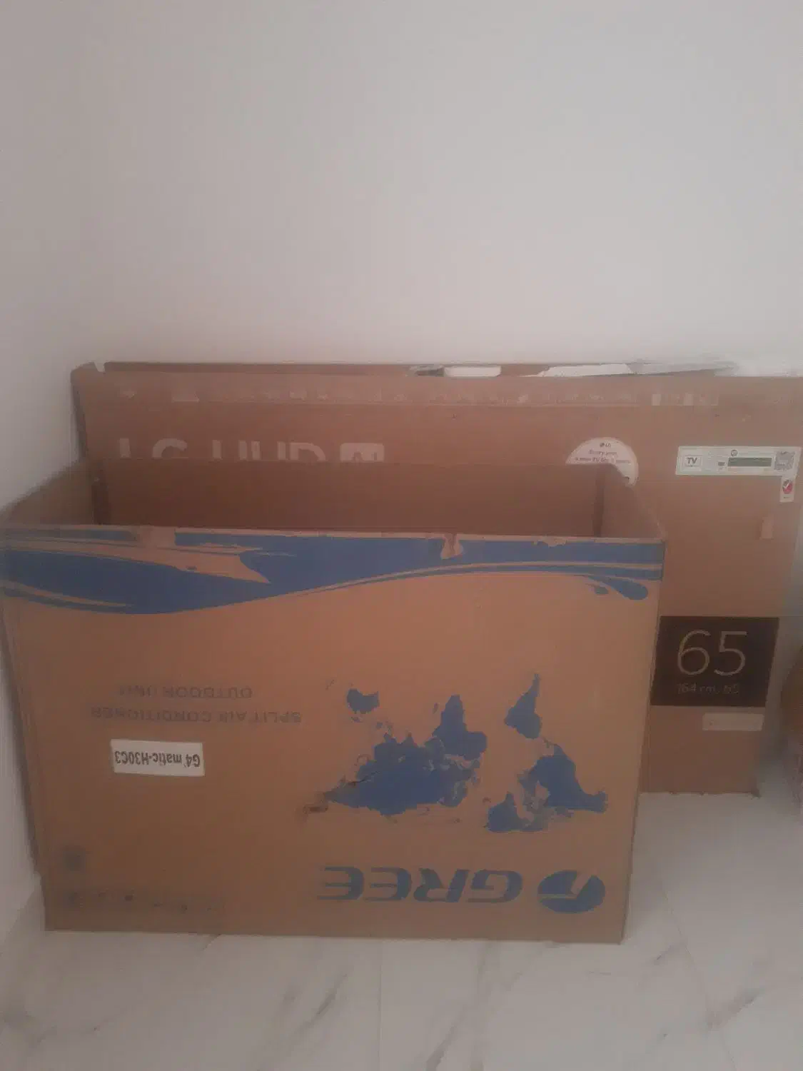 کارتون کولر اسپلیت ۲۴ هزار و۳۰ هزار گری|مصالح و تجهیزات ساختمان|قلعه قاضی, |دیوار