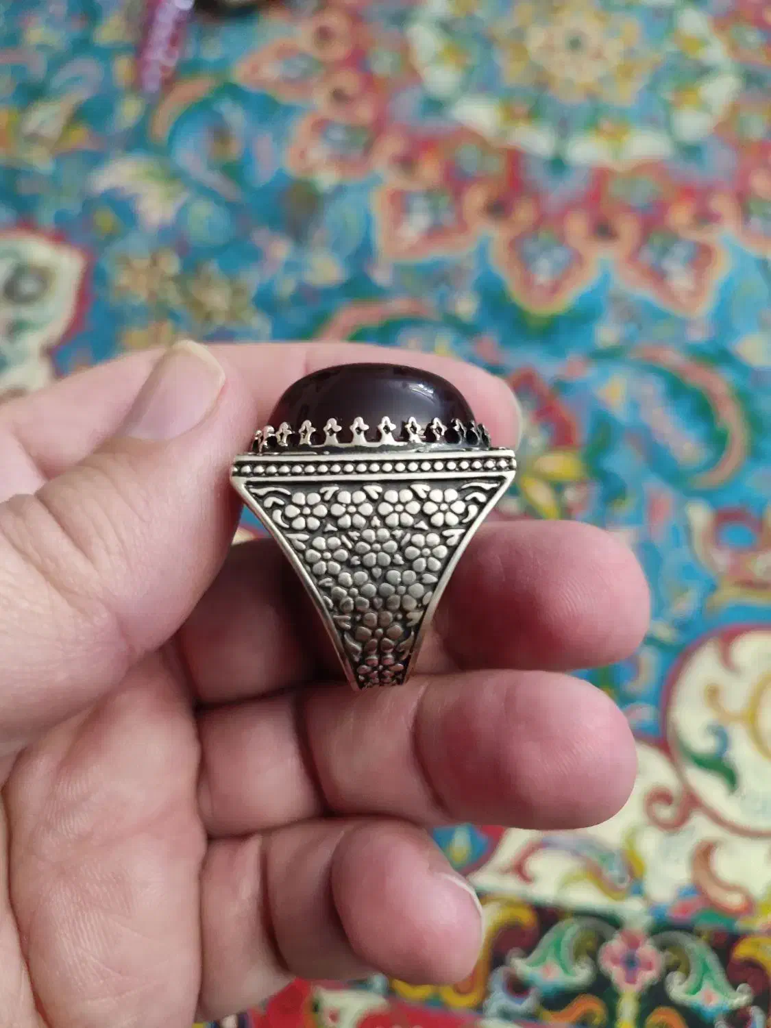 انگشتر کلکسیونی زیبای عقیق|جواهرات|اردبیل, |دیوار