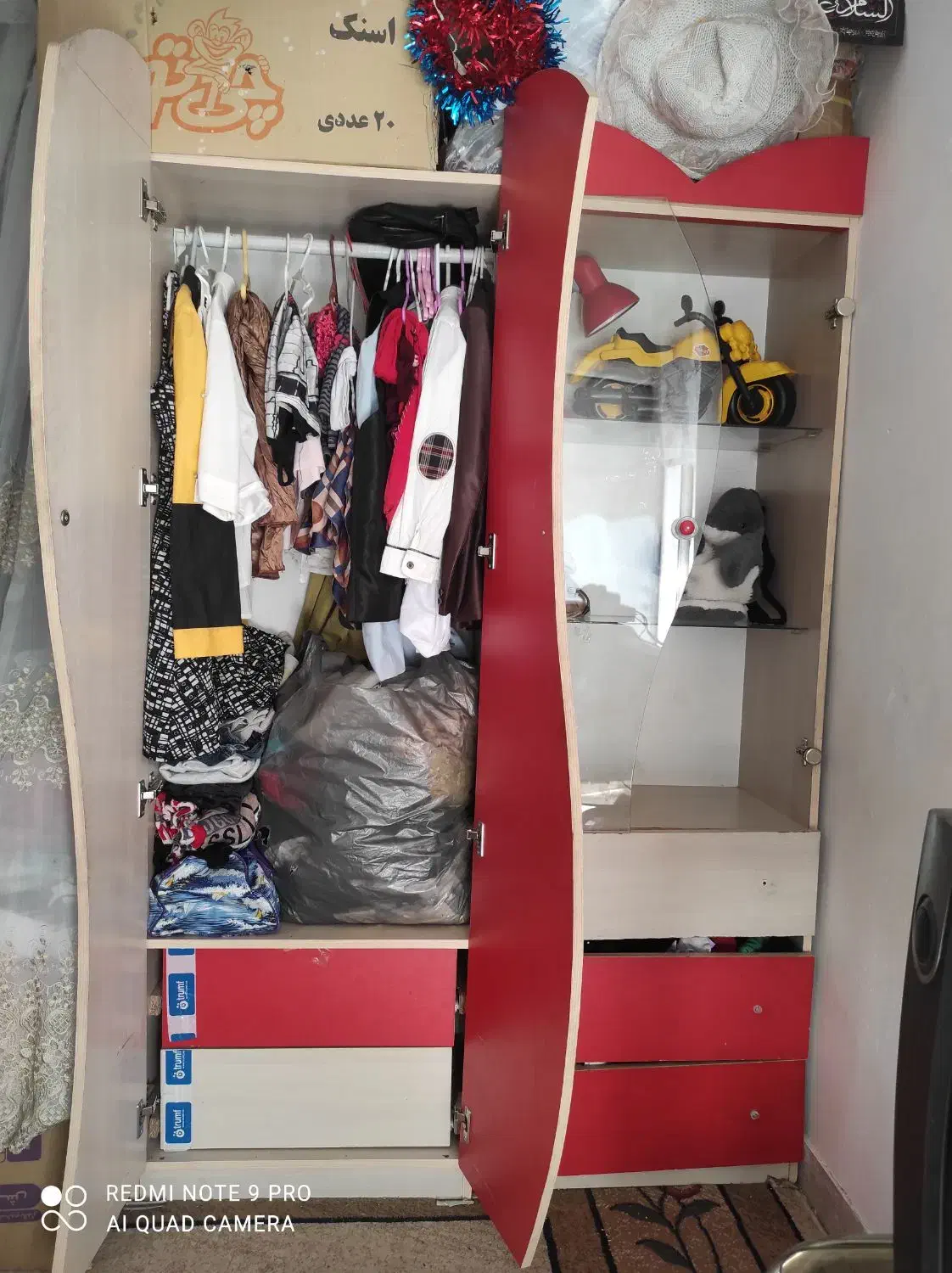 کمد و ویترین دوتیکه|جاکفشی، کمد، دراور|شهرکرد, |دیوار