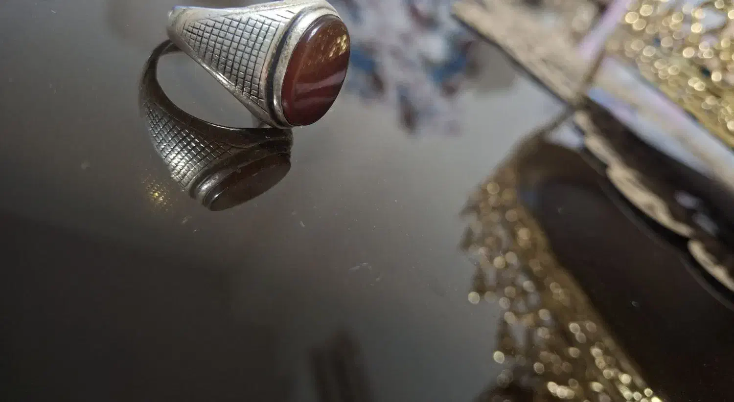 انگشتر نقره عقیق یمنی اصل قدیمی|جواهرات|شاهدشهر, |دیوار