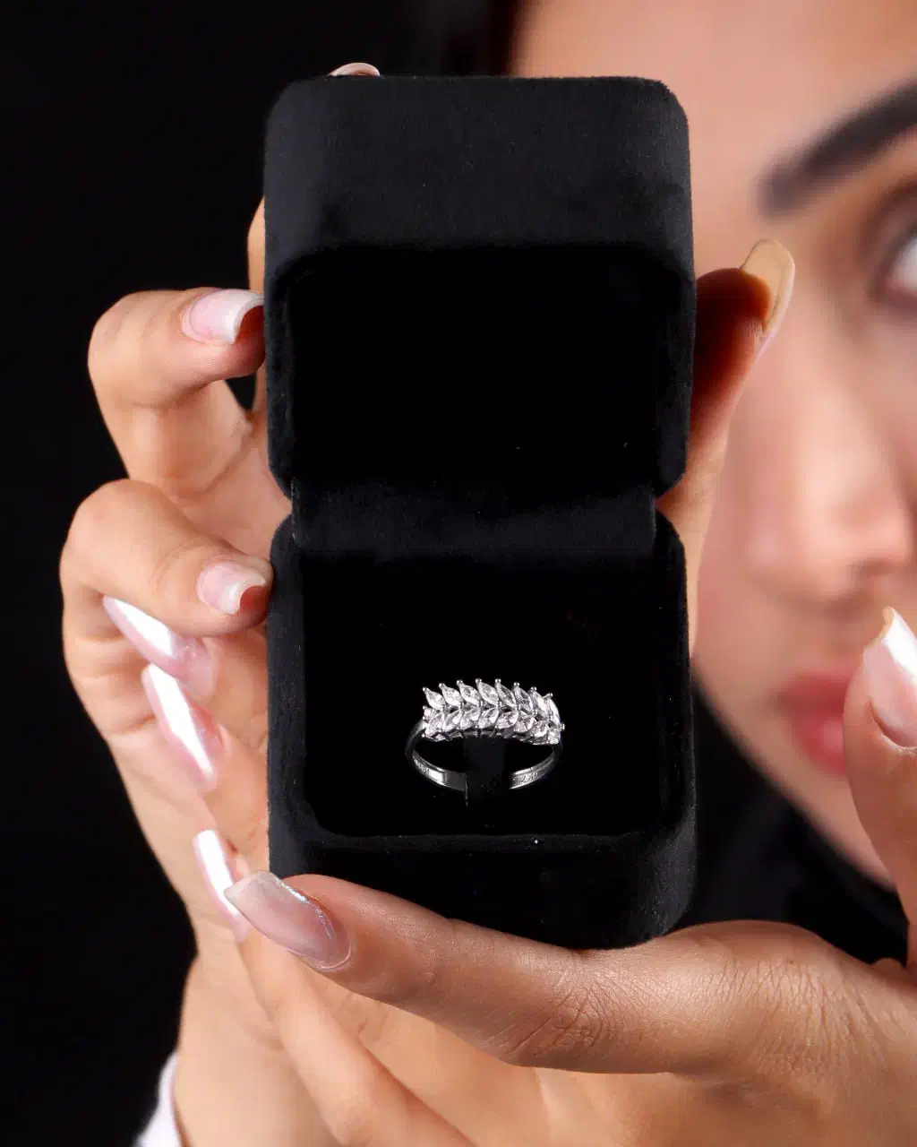 انگشتر جواهری طرح گندمی با ضمانت|بدلیجات|شهرضا, |دیوار