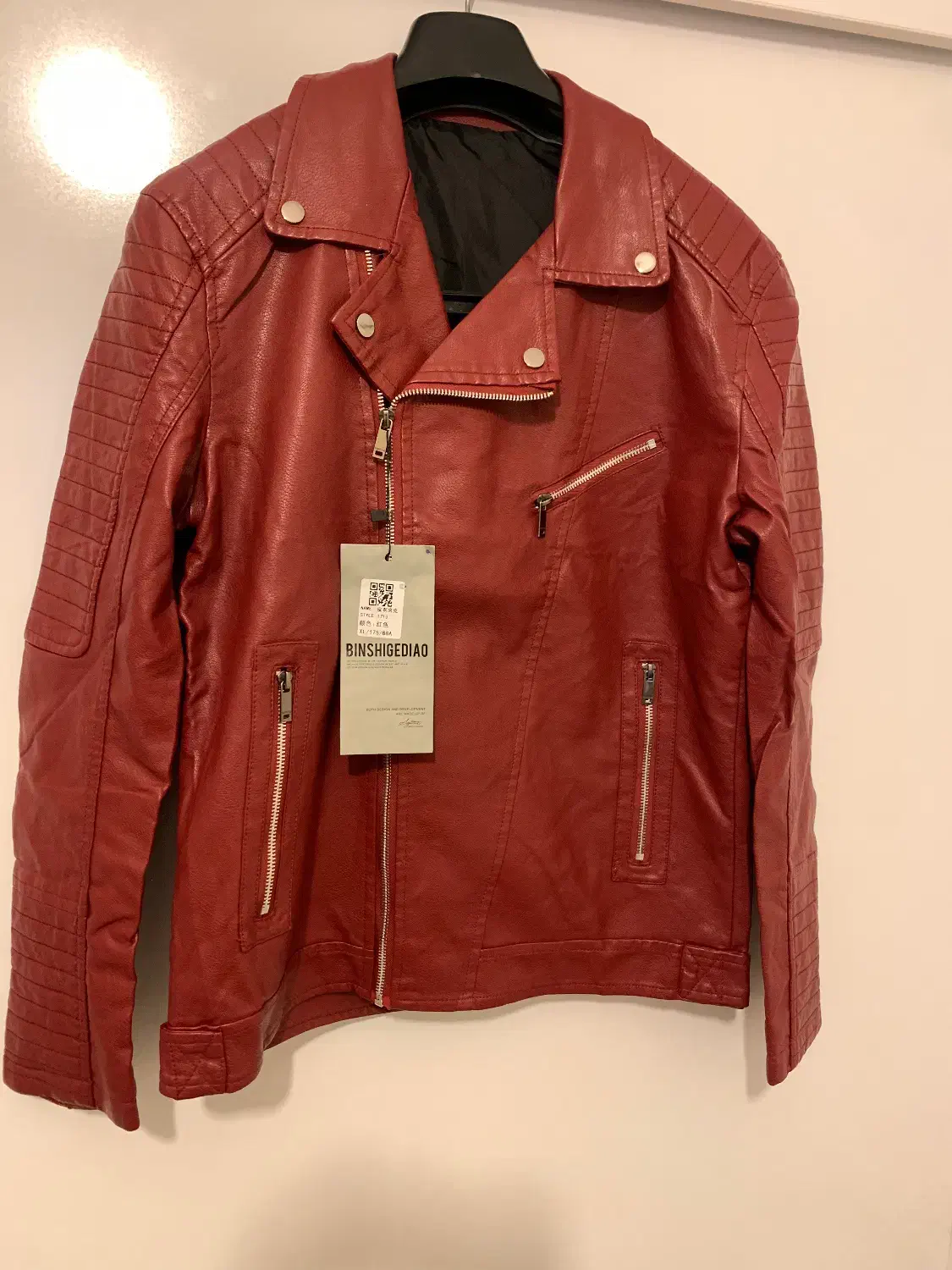 کاپشن چرم BINSHIGEDAO|لباس|پردیس, فاز ۳|دیوار