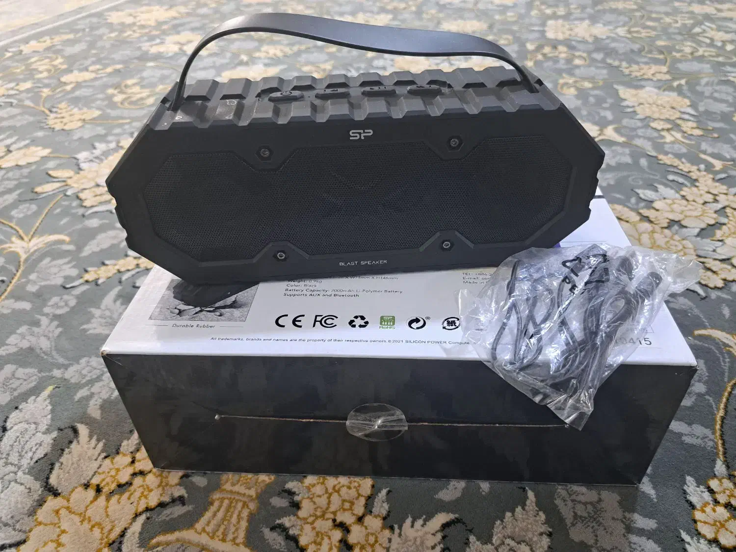 اسپیکر بلوتوثی ضدآب قابل حمل سیلیکونی پاورمدل BS82|پخش‌کننده همراه|ری, شهادت|دیوار