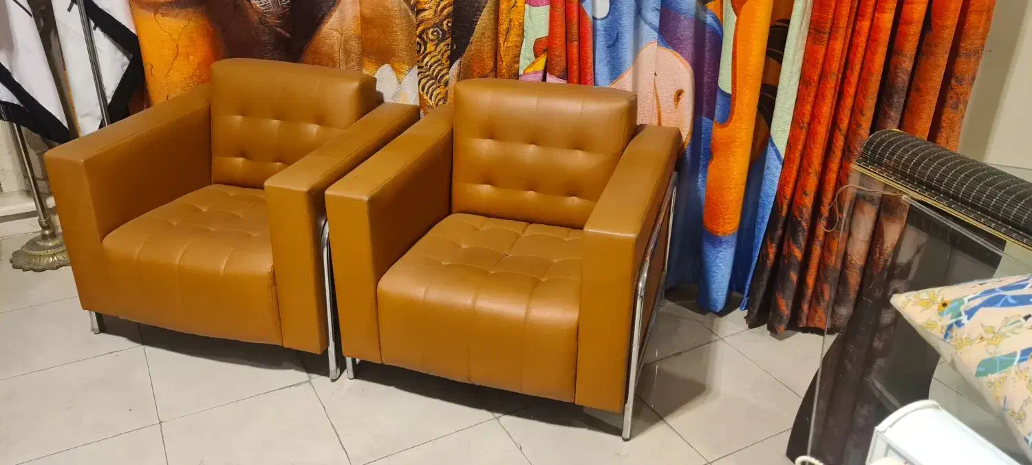 مبل تک نفره چرمی اداری و مسکونی|مبلمان اداری|تهران, مولوی|دیوار