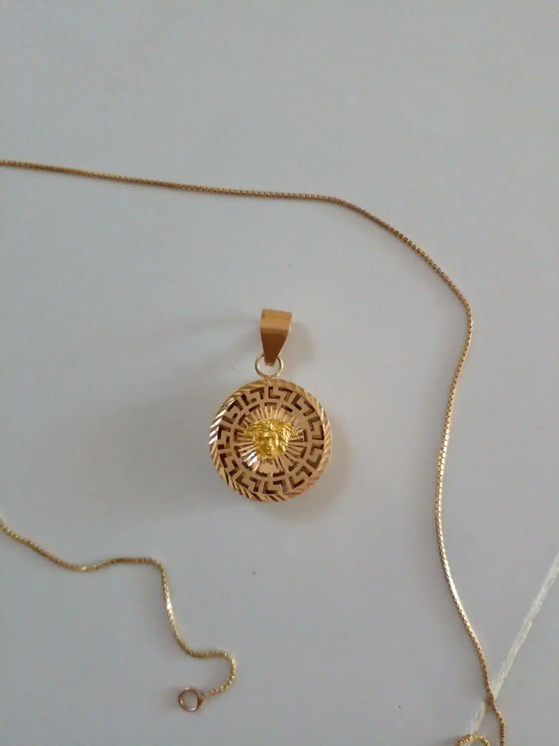 پلاک زنجیر ورساچ طلا|جواهرات|کرمانشاه, |دیوار