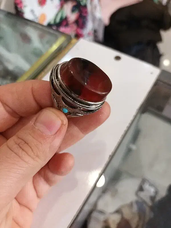 انگشتر بانگین عقیق درشت|بدلیجات|ورامین, ورامین|دیوار