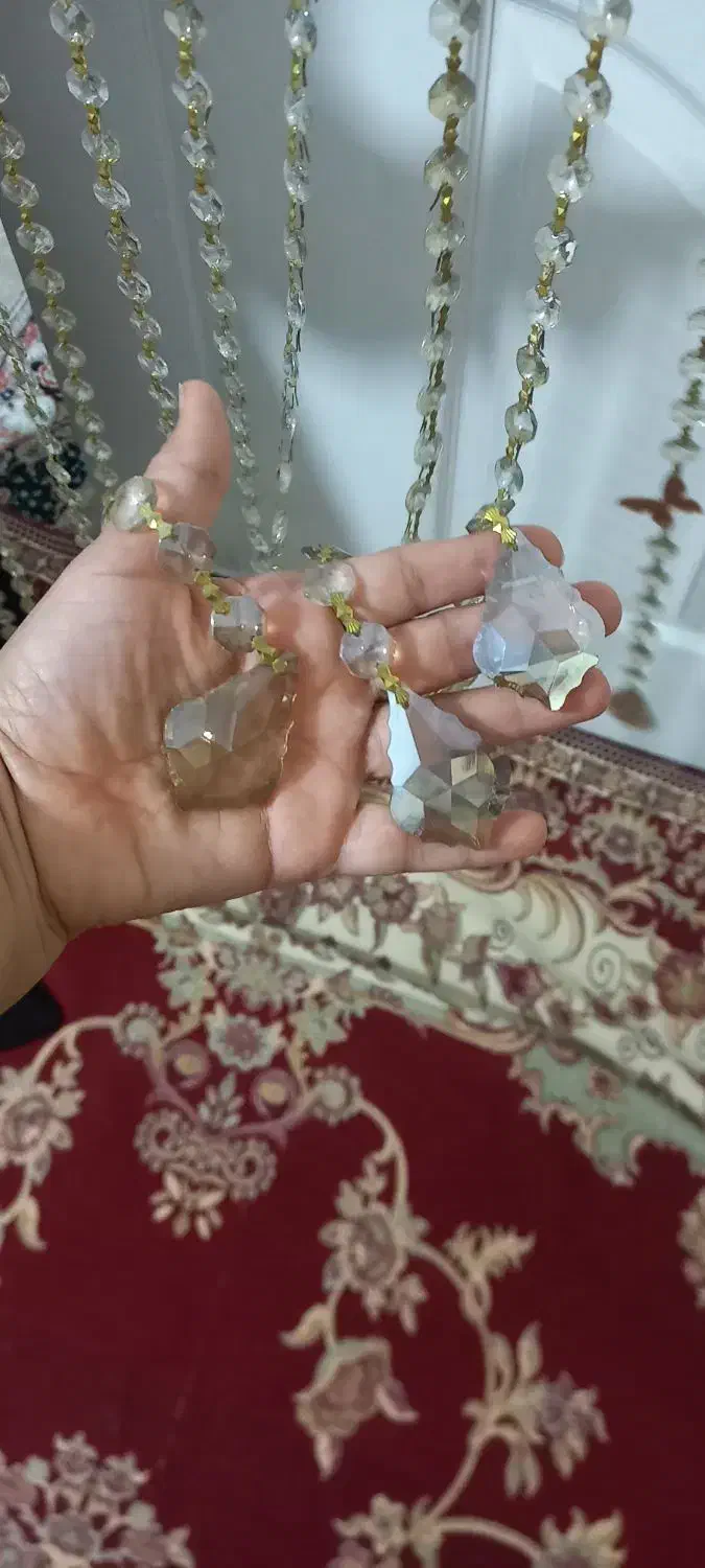 پرده کریستالی  ۶۰۰|پرده، رانر، رومیزی|قرچک, میرزائی شمالی|دیوار
