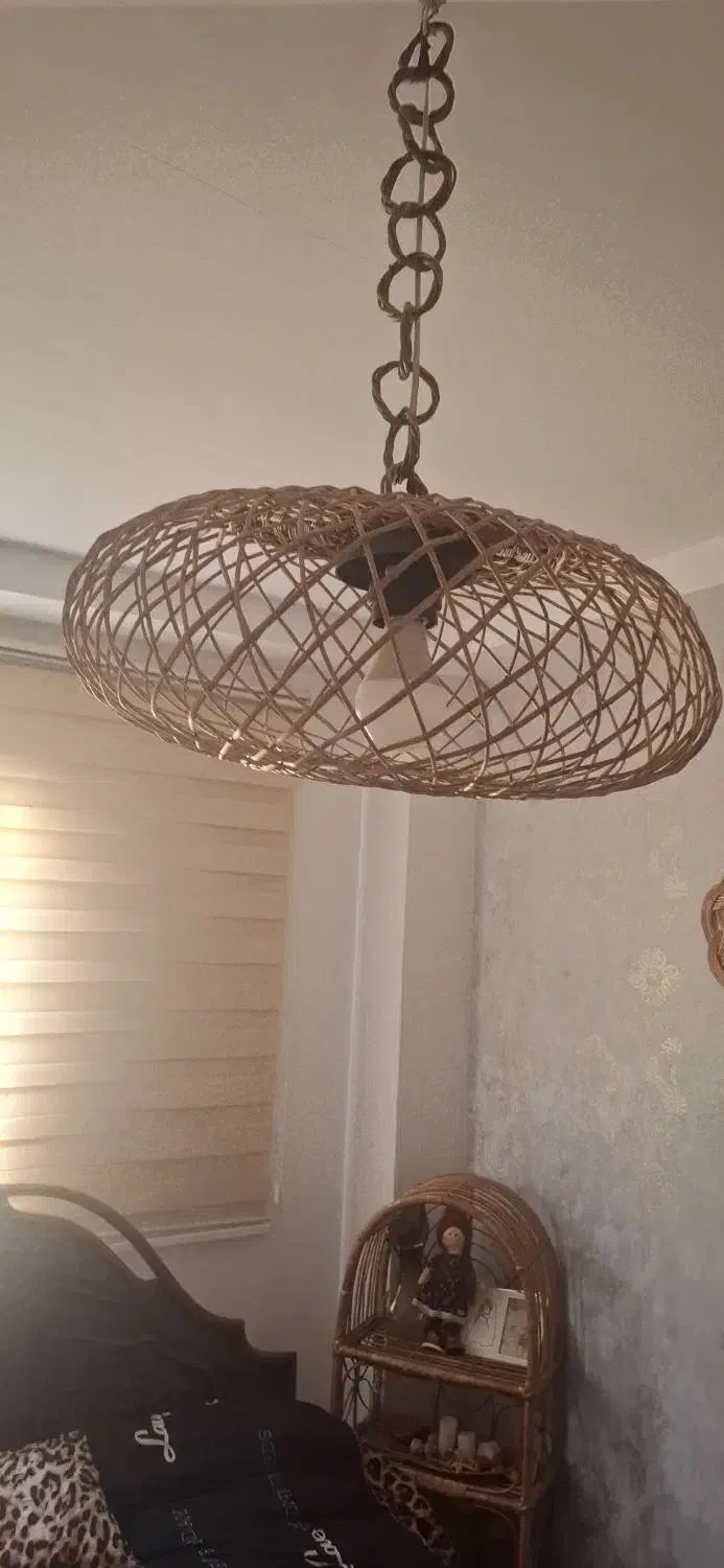 لوستر حصیری|لوستر و چراغ آویز|کرج, کیانمهر|دیوار