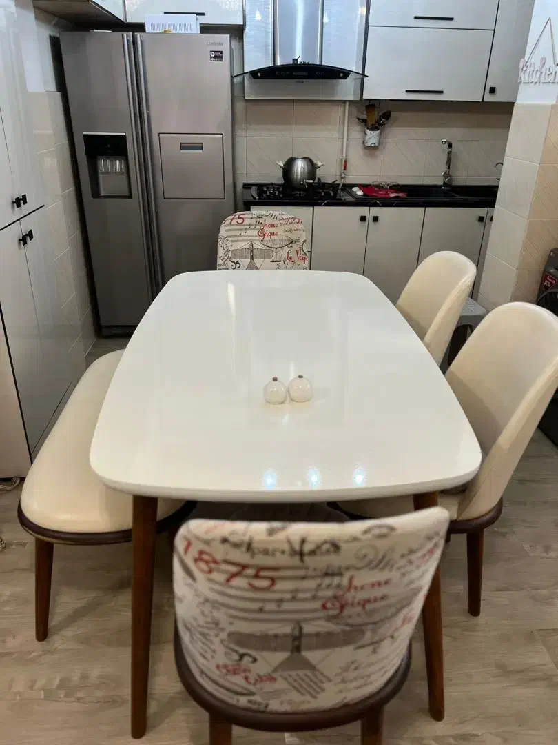 میز نهار خوری ۶ نفره ترک|میز و صندلی غذاخوری|رشت, معلم|دیوار