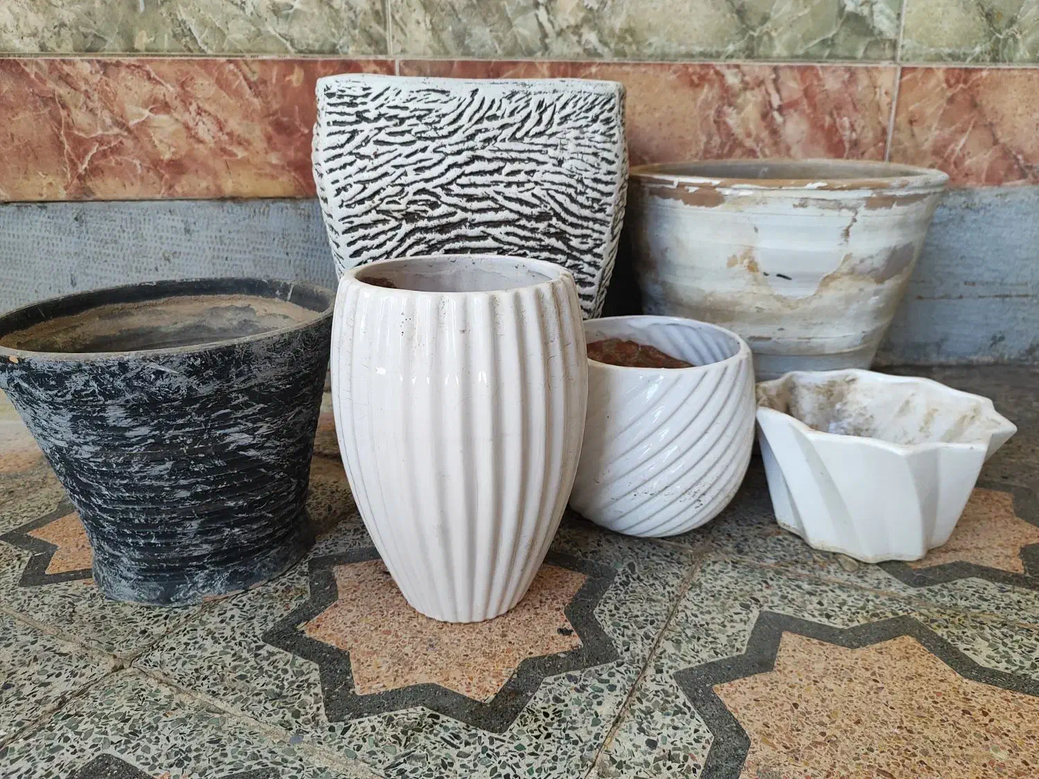 گلدان|گل و گیاه طبیعی|مسجد سلیمان, |دیوار