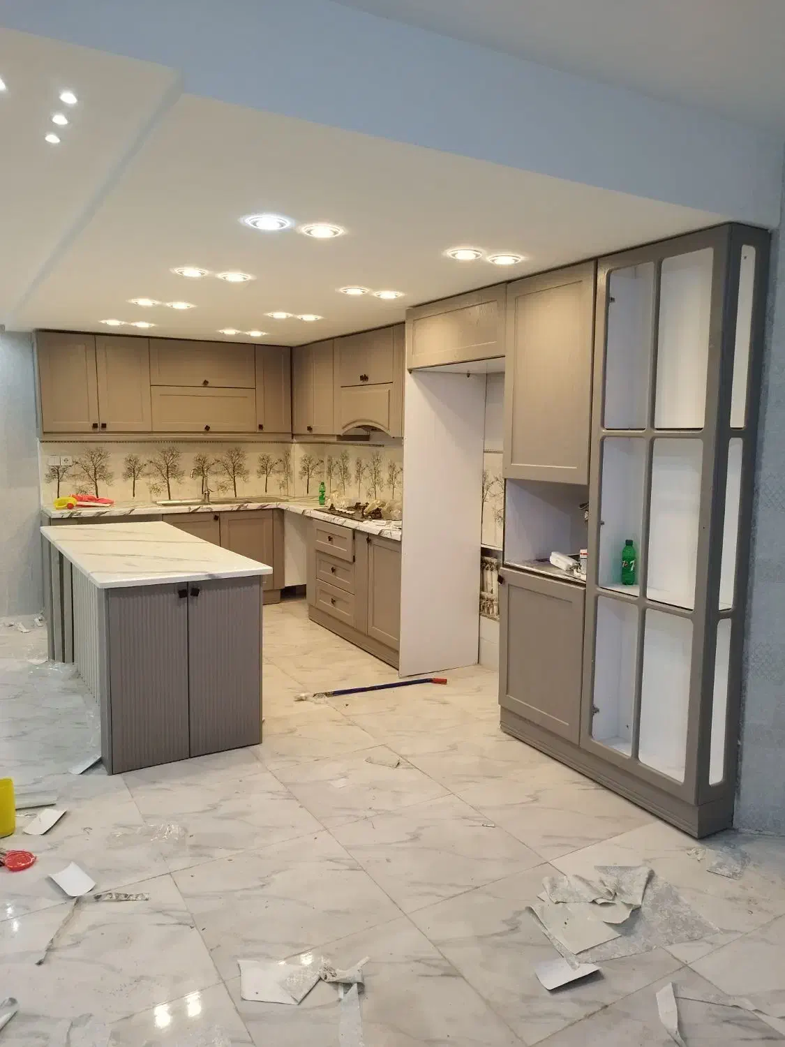 قرنیز.کابینت کاغذ دیواری. نقاشی ماربل شیت.ترمووال|خدمات پیشه و مهارت|مرودشت, مسجد رسول|دیوار