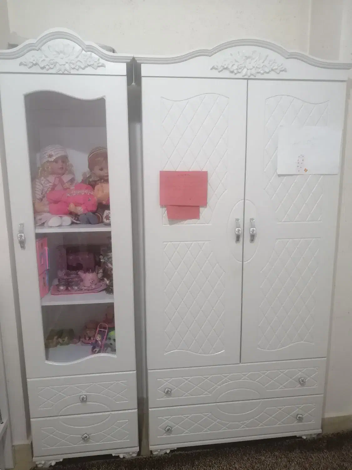 سرویس کمد وتخت نوجوان|تخت و سرویس خواب|محمدیه-قزوین, |دیوار