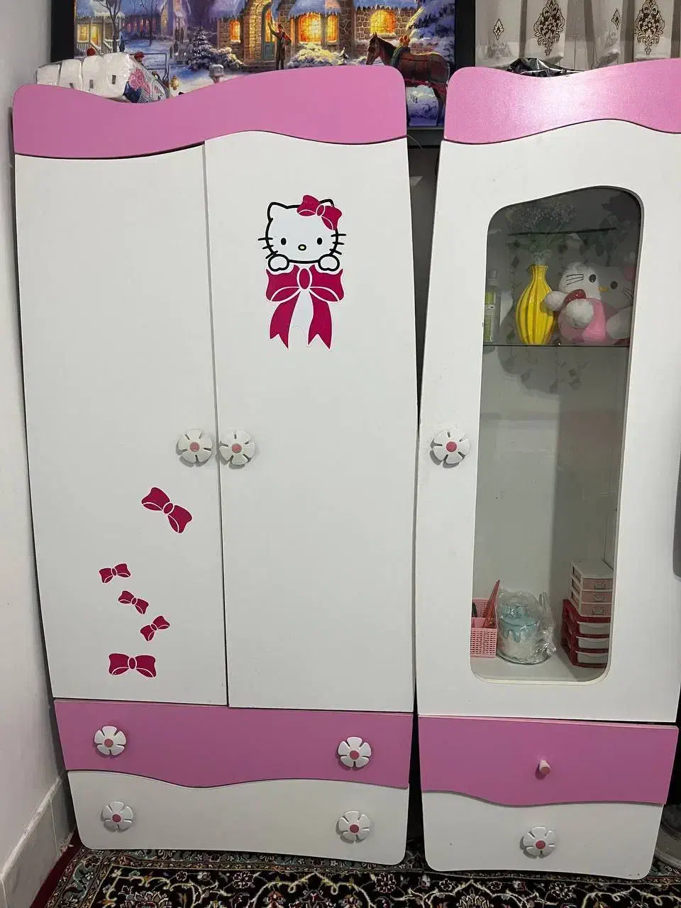 تخت و کمد بوفه نوجوان|تخت و سرویس خواب|طبس, |دیوار