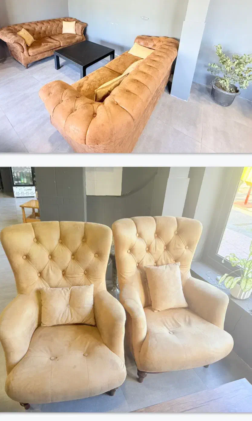 مبلمان چستر ۷نفره درحدنو|مبلمان خانگی و میز عسلی|هشتگرد, تهران دشت|دیوار