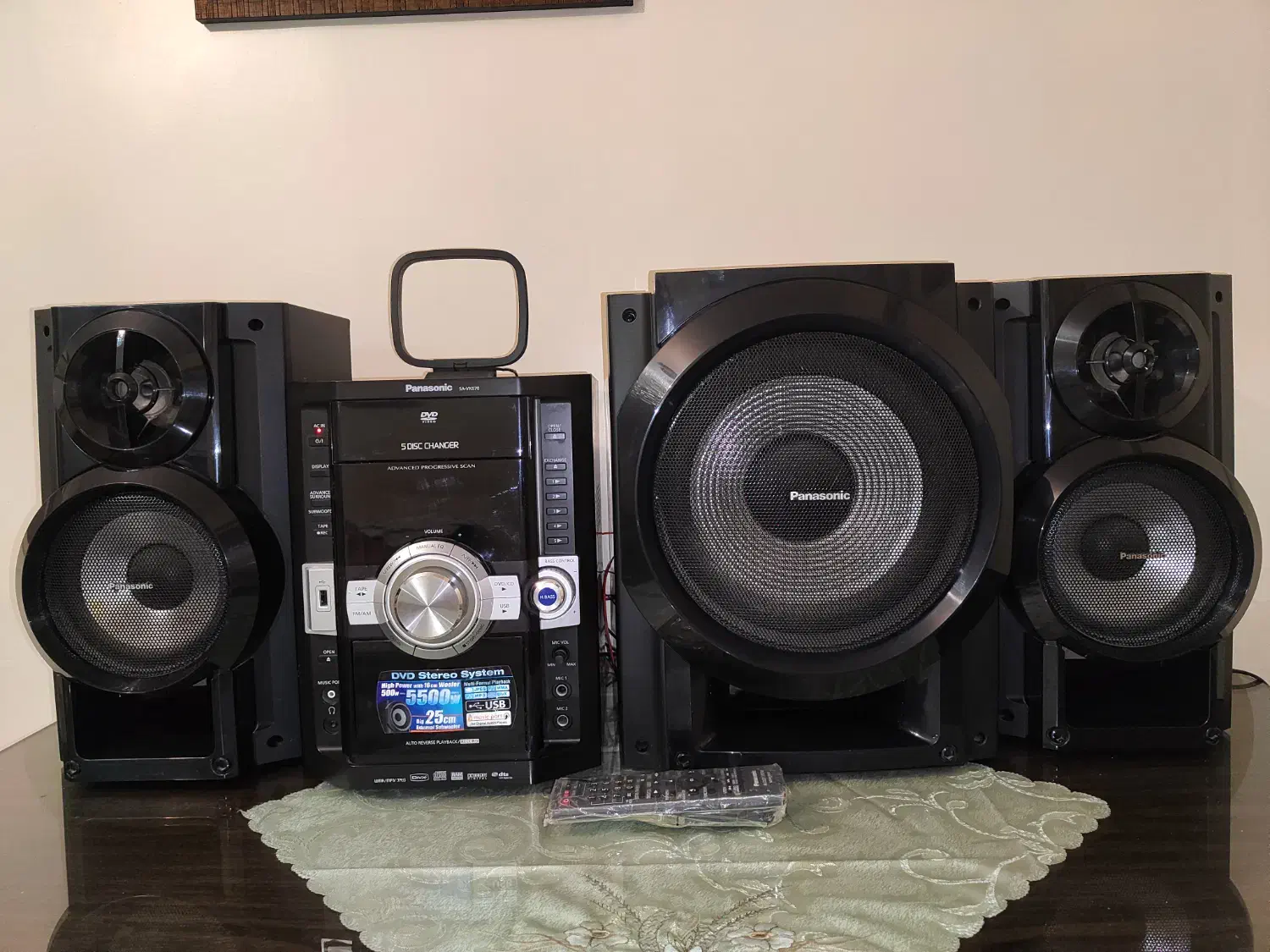 ضبط پاناسونیک اصل 5500وات|سیستم صوتی خانگی|تهران, حسین‌آباد|دیوار