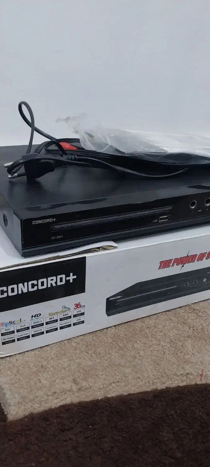 دی وی دی کنکورد 3660|پخش‌کننده DVD و ویدیو|اهواز, فاز ۲ پادادشهر|دیوار