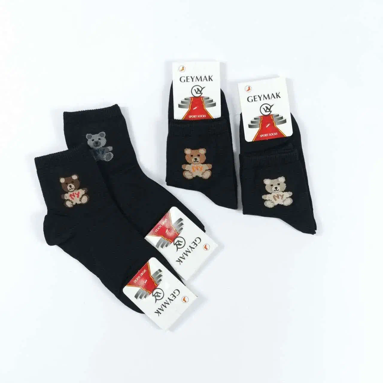 جوراب زنانه نیم ساق خرسی مشکی 1328|لباس|اردبیل, |دیوار