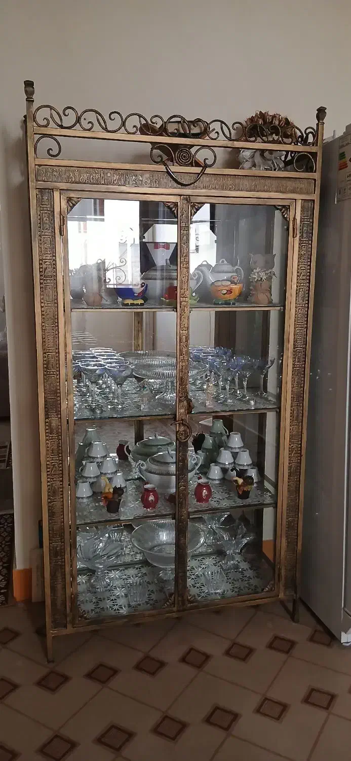بوفه یا ویترین فر فوژه طرح برنجی|بوفه، ویترین، کنسول|ساوه, |دیوار
